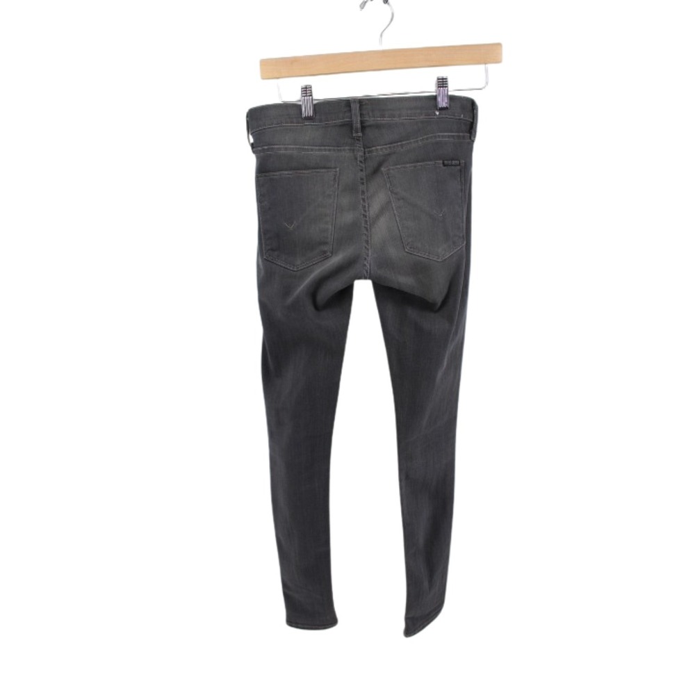 Hudson Collin midrise skinny jeans in black denim, women's size 25 - Picture 2 of 7